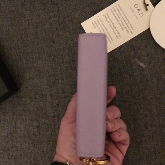 OAD New York Half Zip Wallet in Sweet Lilac NIB! - Picture 3 of 5
